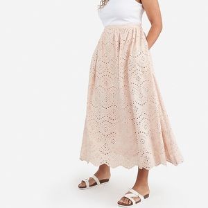 Express X Karla High Waisted Eyelet Lace Skirt